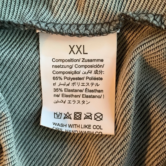 Trend men’s gray cargo sweatpants. Size XXL. Drawstring. Back pocket on right - Picture 2 of 9